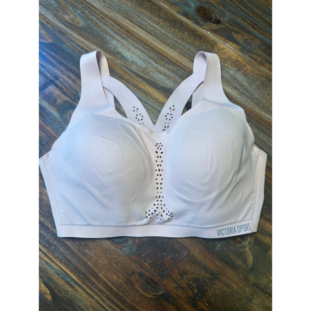 Victoria Sport Angel Max High Impact Sports Bra 36DD Blush Pink Laser Cut